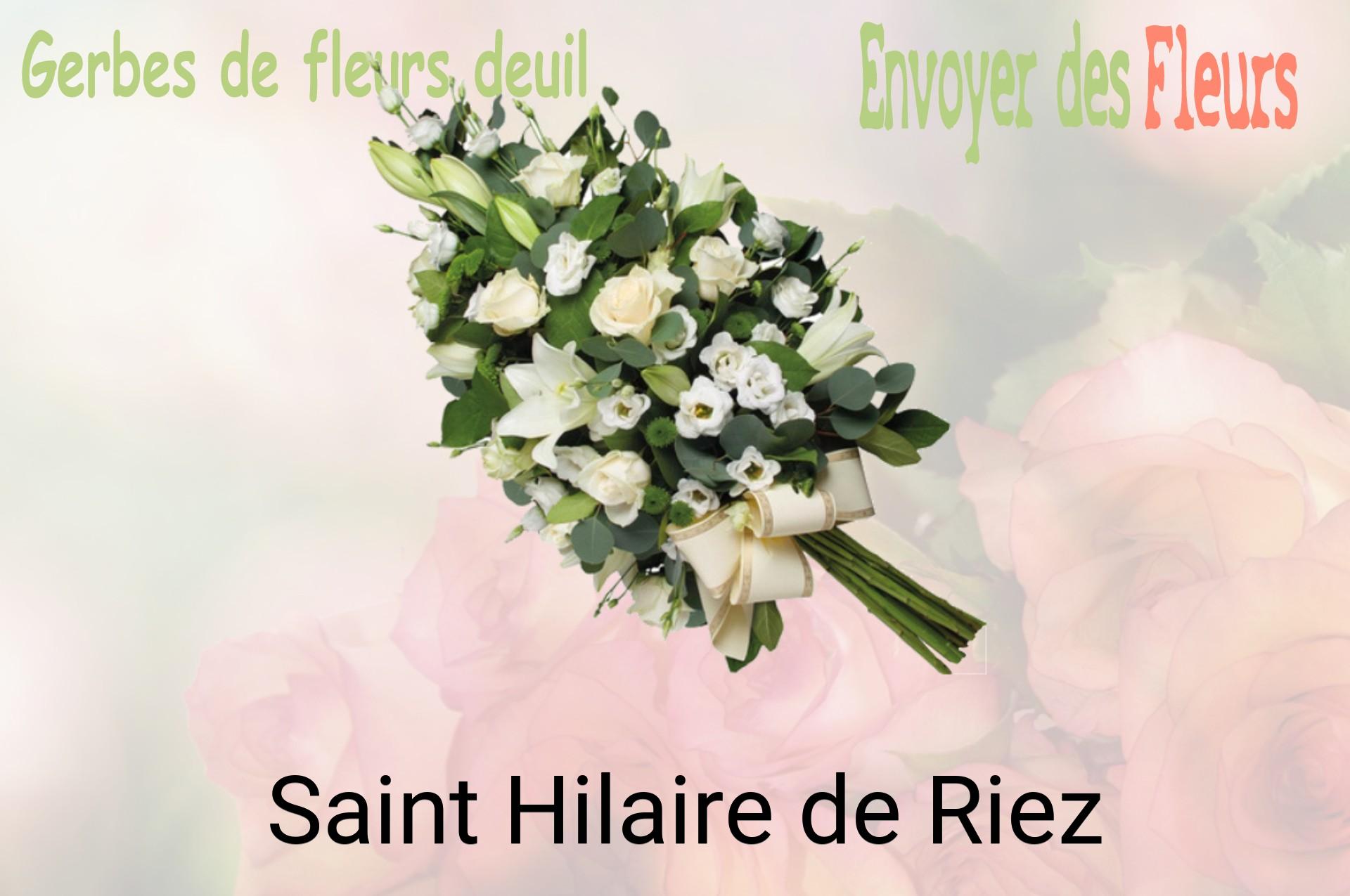 Gerbe de fleurs de deuil livrée à Saint-Hilaire-de-Riez